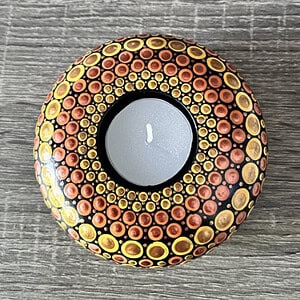 Mandala Round Candle Holder 191