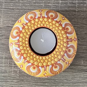 Mandala Round Candle Holder 193