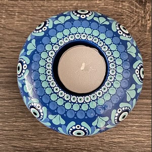 Mandala Round Candle Holder 195
