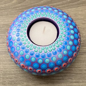 Mandala Round Candle Holder 197