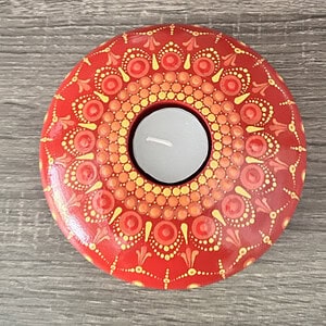 Mandala Round Candle Holder 201