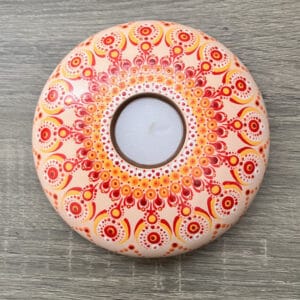 Mandala Round Candle Holder 202