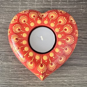 Mandala Love Heart Candle Holder 211